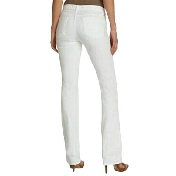 J Brand White Jeans Straight Leg Mid Rise Stretch 805 White Size 29 - Picture 2 of 14